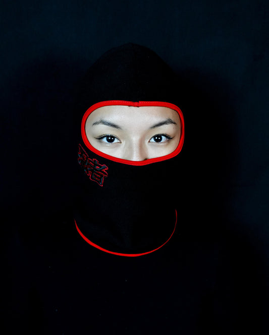 Balaclava ''Ninja99" (Negro y Rojo)