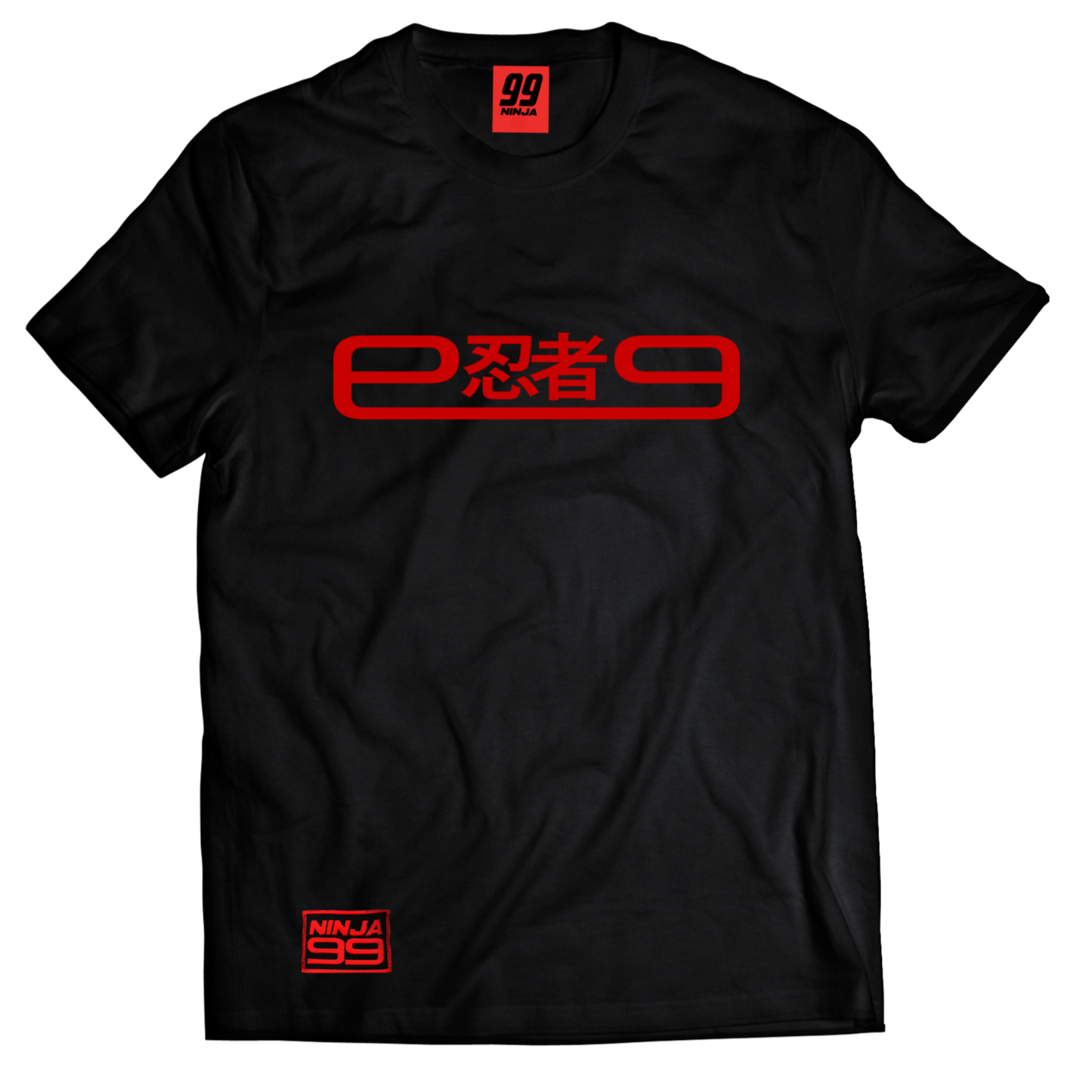 Camiseta "9忍者9" Rojo